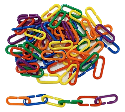 Звенья счетные 6 цветов (500 шт.)