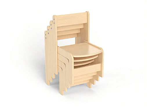 Стул детский штабелируемый лак
