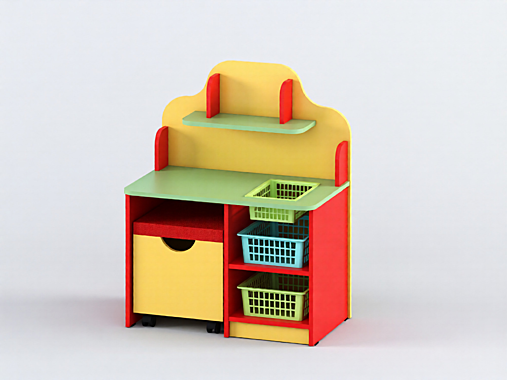 Стол дидактический мини с корзинами
