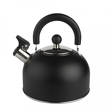 Чайник 2,5л со свистком МАТОВЫЙ ЧЕРНЫЙ