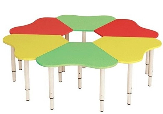 Стол Ромашка 6 секций МДФ