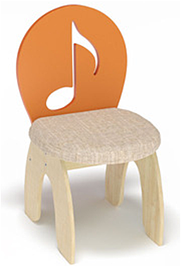 Стул детский Нота мягкий цветной