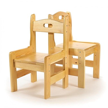 Стул детский регулируемый из массива хвойных пород дерева