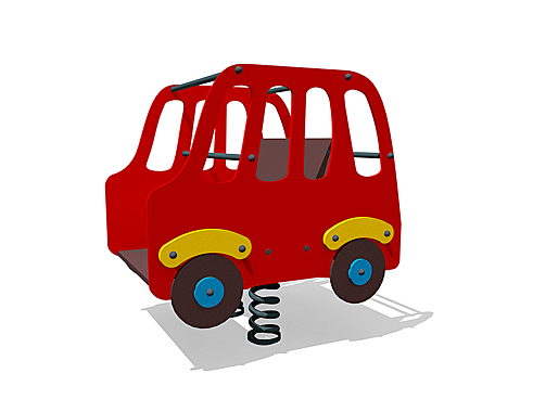 Качалка на 2 пружинах «Автобус»