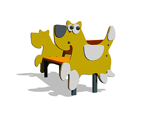 Скамейка детская «Собака»