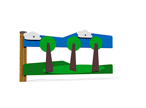 Ограждение деревянное декоративное «Город-1»