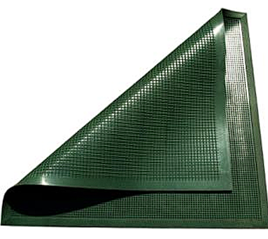 КОВРЫ РЕЗИНОВЫЕ шипообразно-вафельный (двухсторонний) цветной 1000*1100*8