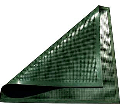 КОВРЫ РЕЗИНОВЫЕ шипообразно-вафельный (двухсторонний) черный 800*800*7,7