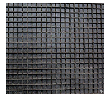 КОВРЫ РЕЗИНОВЫЕ ВАФЕЛЬКА черный 500*960