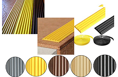 ПРОТИВОСКОЛЬЗЯЩИЕ НАКЛАДКИ-окантовкирезиновые самоклеющиеся плоские 