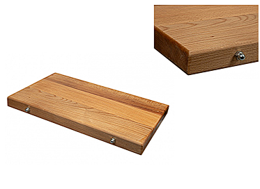 Доска разделочная с железными стяжками 700х300х40 мм бук