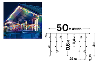 Бахрома Uniel ULD-B50006-880/TTK MULTI IP44 UL-00013125 (50 метров)