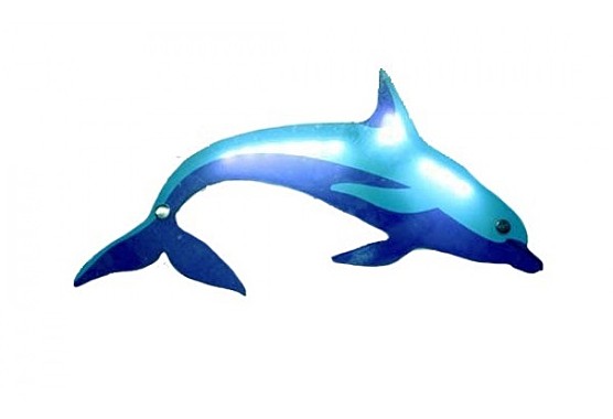Тактильно-световая панель в виде дельфина