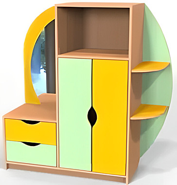 Уголок ряжения со шкафом