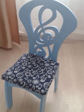 Стул детский «Скрипичный ключик» мягкий цветной