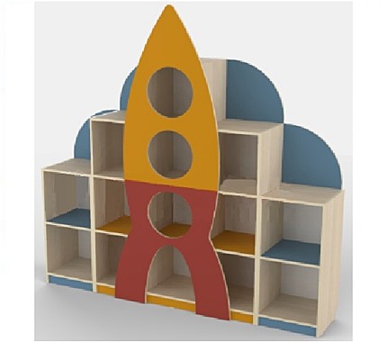Стенка для игрушек Ракета