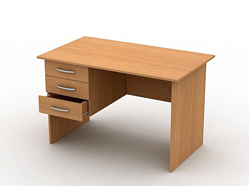 Стол с подвесной тумбой 3 ящика