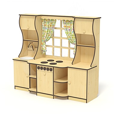 Кухонная стенка игровая (без штор)