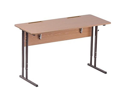 Стол ученический 2-местный регулируемый по высоте и наклону крышки Стандарт