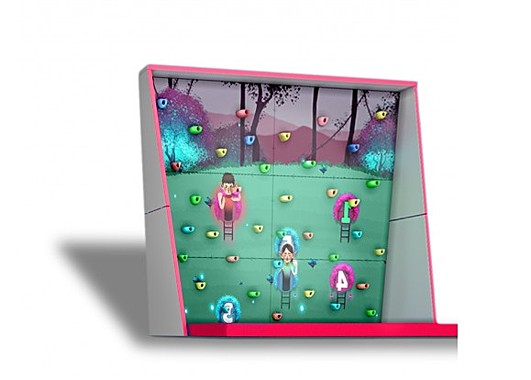 Интерактивный скалодром с креплением к полу