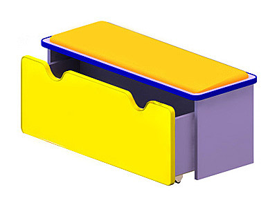 Банкетка мягкая с выдвижным ящиком