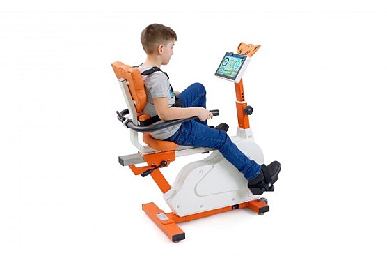 Велоэргометр медицинский детский «ОРТОРЕНТ ВЕЛО» с активно-пассивным режимом для нижних конечностей и механической регулировкой кресла