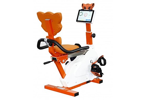 Велоэргометр медицинский детский «ОРТОРЕНТ ВЕЛО» с электропитанием и электронной регулировкой кресла