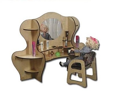Парикмахерская игровая для кукол фанера