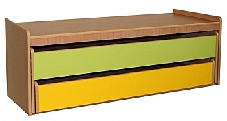 Кровать двухъярусная выкатная в тумбе