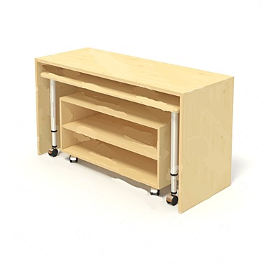 Паркинг-стол с местом для хранения игрушек