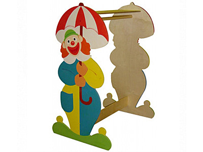 Вешалка ряжений «Клоун» с УФ-печатью