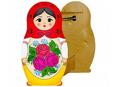 Вешалка ряжений «Матрешка 2» фанера