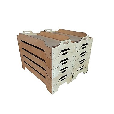 Кровать штабелируемая фанера