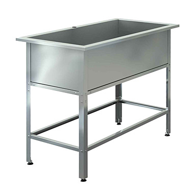 Ванна котломоечная, сварная, оцинкованный каркас ВКС-С-1/400/900