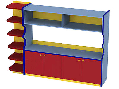 Стеллаж для игрушек М-103