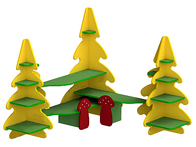 Стойка «Лесная сказка» угловая