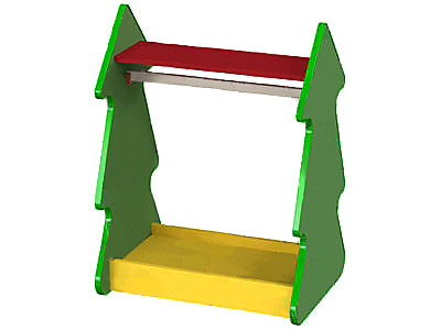 Вешалка ряжений «Ёлочка» (на колёсах)