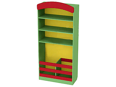 Стеллаж для спортивного и песочного инвентаря высотой 181 см