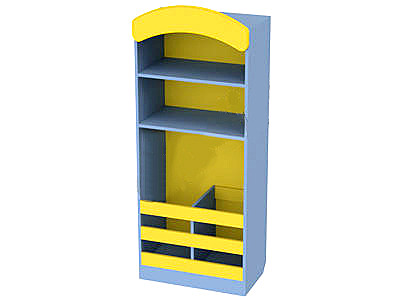 Стеллаж для спортивного и песочного инвентаря высотой 150 см