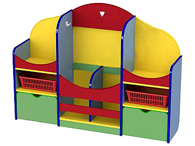Спортуголок с ящиками (с корзинами)