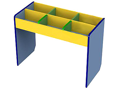 Тумба с ячейками