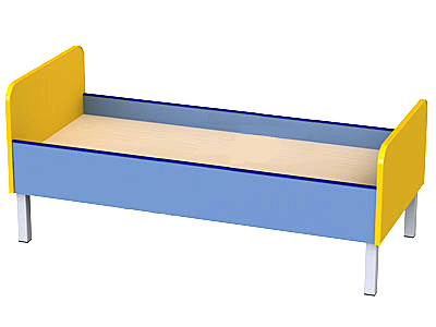 Кровать детская на металлических ножках