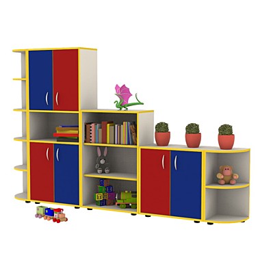 Стенка детская для игрушек «Горка 2»