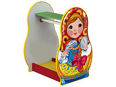 Вешалка ряжений «Матрешка» (на колёсах)