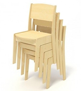Стул штабелируемый лак