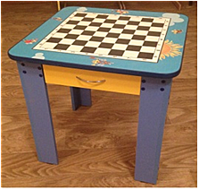 Стол шахматный нерегулируемый с ящиком