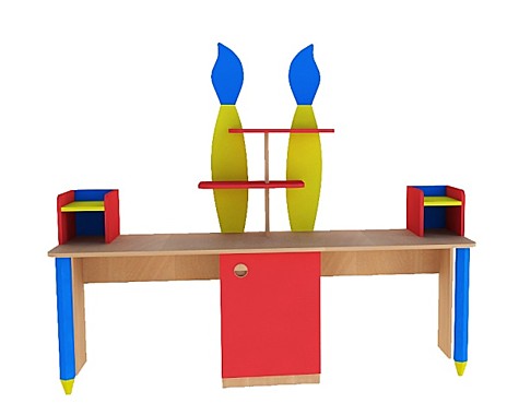 Уголок ИЗО «Кисти»