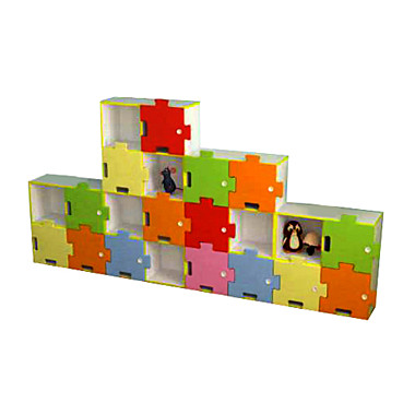 Стенка детская для игрушек «Пазлы»