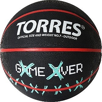 Мяч баскетбольный TORRES Game Over, B02217, размер 7