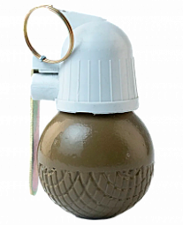 Макет ручной противопехотной оборонительной гранаты ударно­дистанционного действия РГО